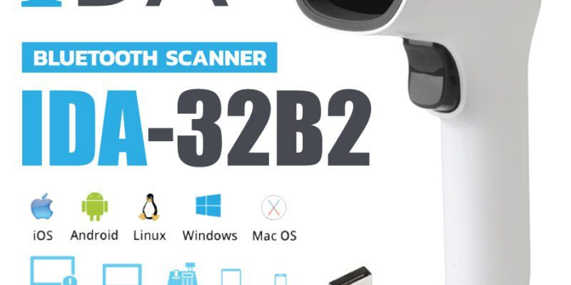 IDA-32B2 Bluetooth Barcode Scanner, เครื่องอ่านบาร์โค้ด